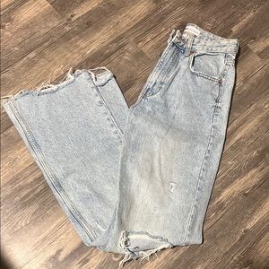 Zara Light Blue Boyfriend Jeans